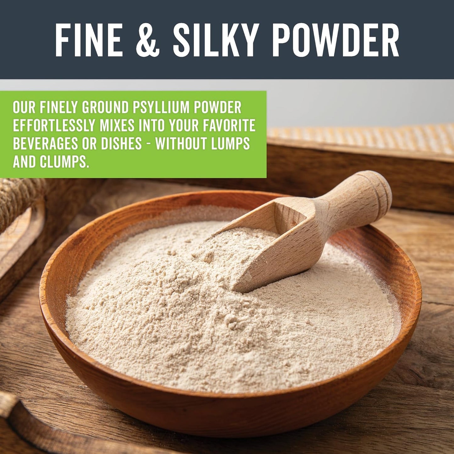 Certified Vegan Organic Psyllium Husk Powder - 10 oz Superfood for Gluten-Free Baking, Juices & Smoothies - Keto, Paleo Friendly