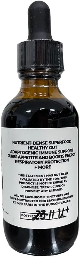 Chaga Mushroom Dual Extract Tincture - Immune System Support Supplement - Antioxidant Rich - 2 fl oz