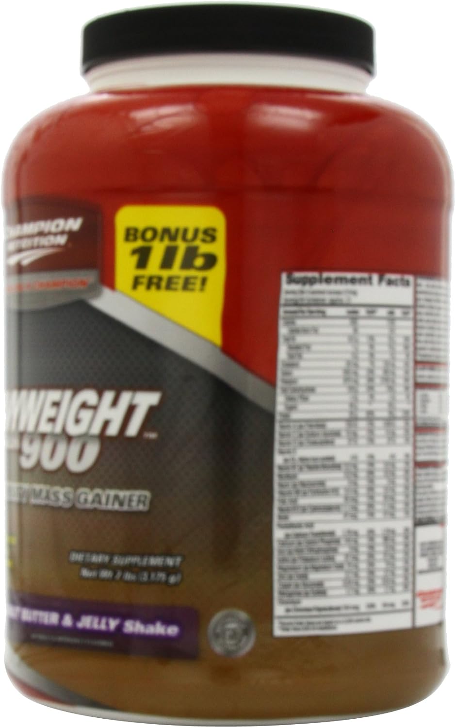 Champion Nutrition HV Gainer 900 Peanut Plus Jelly - 7.15 lb Weight Gain Supplement