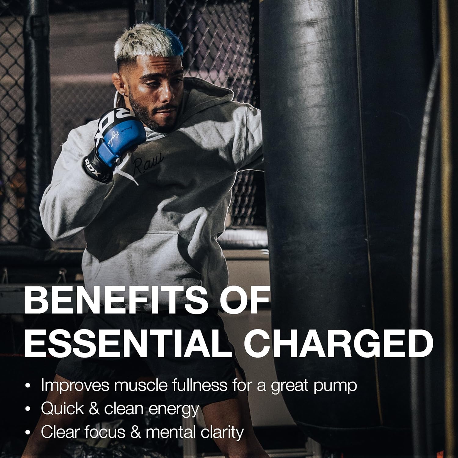 CHARGED Citrus Grapefruit Pre-Workout Powder - Boosts Focus, Mood, Performance - Caffeine, Alpha-GPC, L-Citrulline, Beta Alanine - 25 Servings