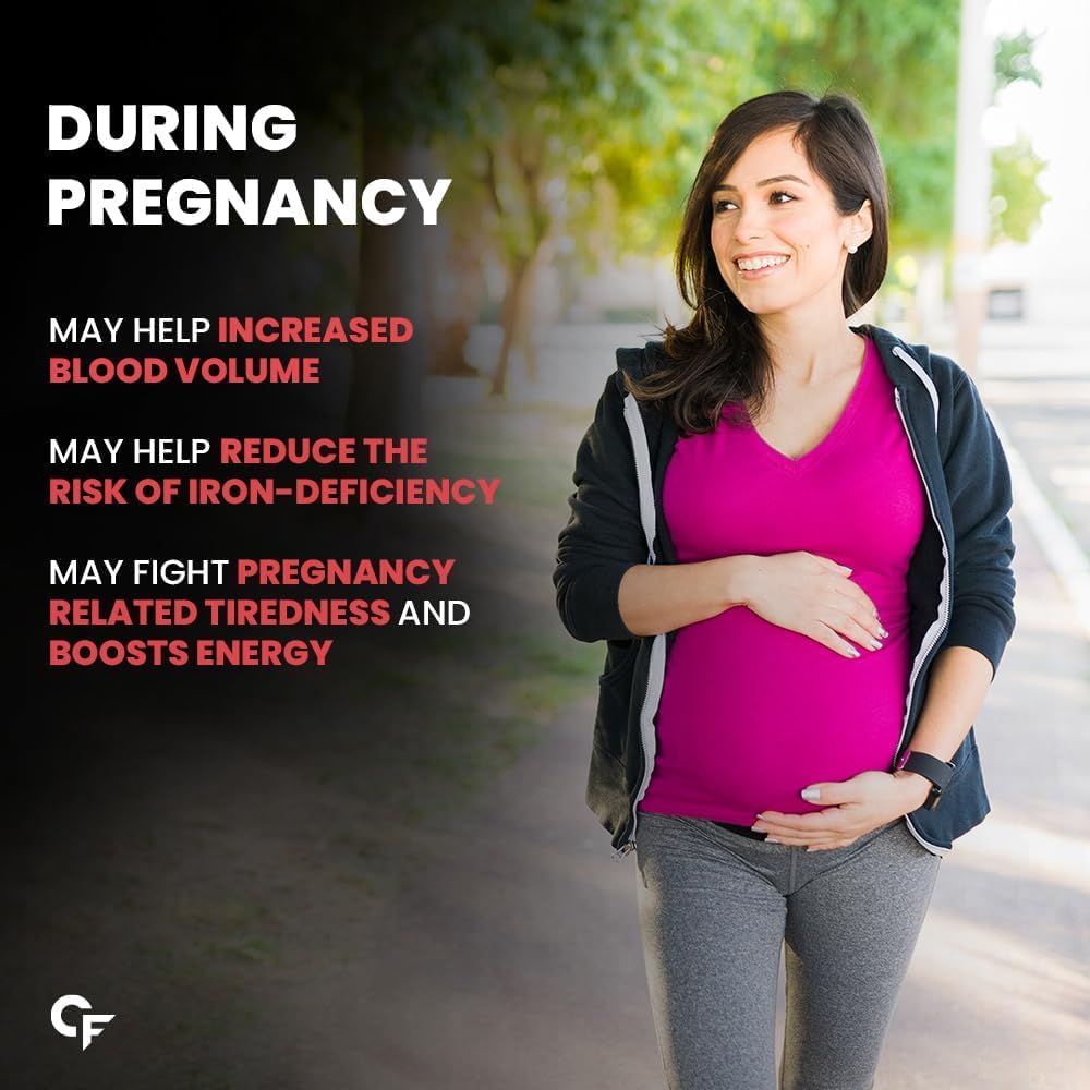 Chelated Iron Supplement with Vitamin C, B12, Zinc | 100 Vegetarian Tablets for Men and Women