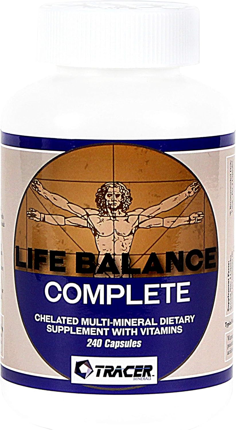 Chelated Multi-Mineral Dietary Supplement with Vitamins - Real Amino Acid Chelated Trace Minerals - Fill Nutritional Gaps - Made in USA - 240 Capsules
