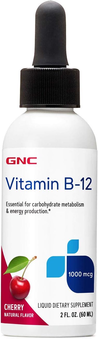 Cherry Flavored GNC Vitamin B-12 1000mcg for Energy Production