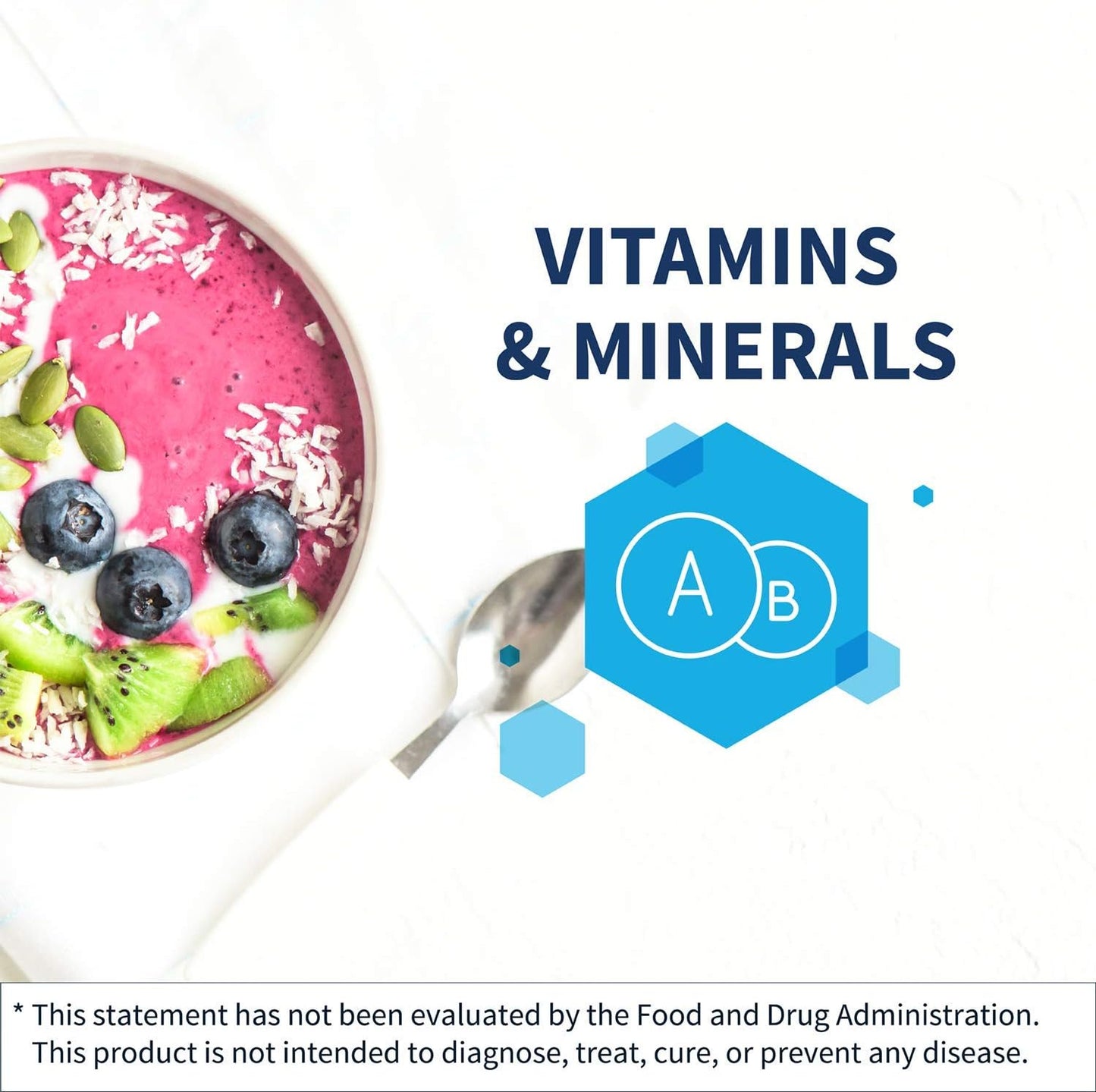 Cherry-Orange Flavored Multivitamin & Multimineral Chewable Tablets for Kids & Adults - 24 Vital Nutrients, No Artificial Ingredients - 60 Count