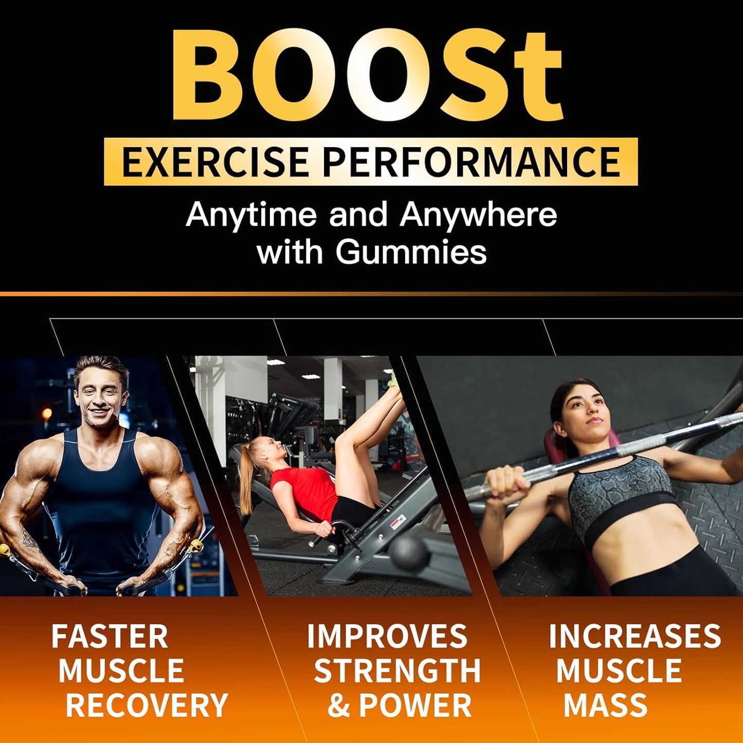 Chewable Creatine Monohydrate Gummies 5000mg - Muscle Strength & Energy Boost - Pre-Workout Supplement for Men & Women (2 pack, 90 count, Pineapple flavor)