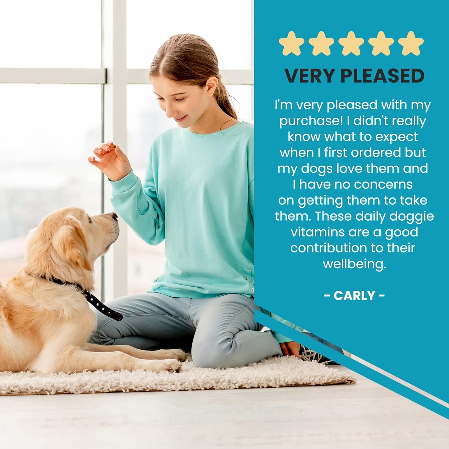 Chewable Dog Multivitamin with Glucosamine, D3, MSM - 60 Liver Flavor Tablets - Immune & Joint Health