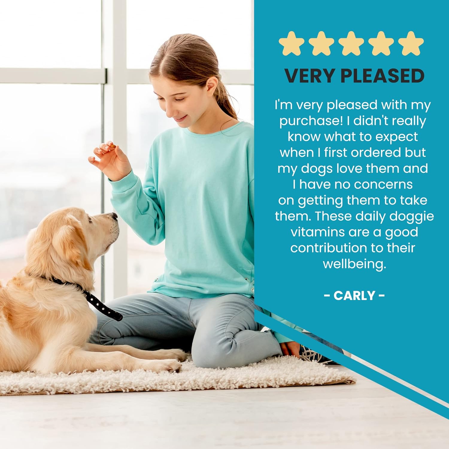 Chewable Dog Multivitamin with Glucosamine, D3, MSM - 60 Liver Flavor Tablets - Immune & Joint Health