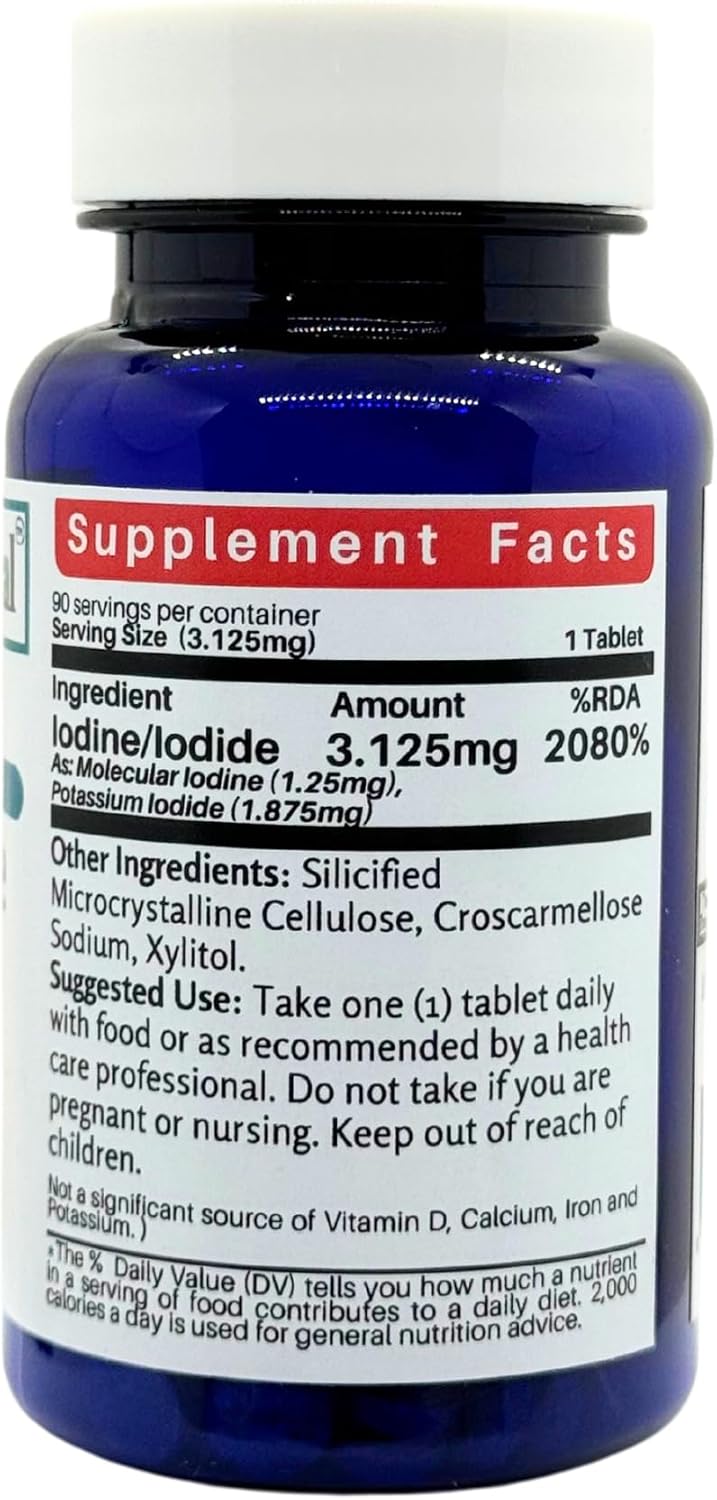 Chewable Iodine Thyroid Boost Supplement - 3.5mg, 90 Count - Beneceutical