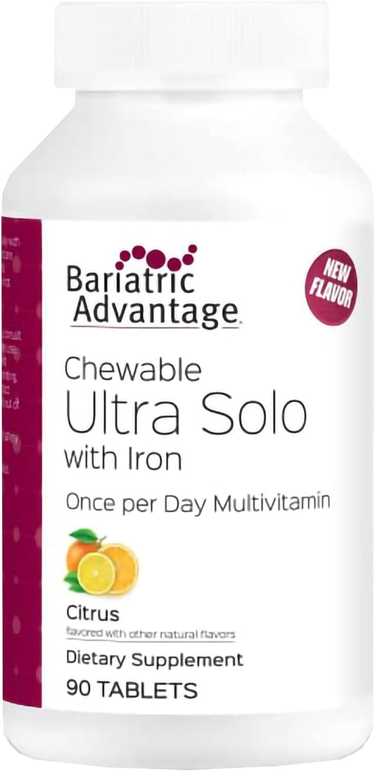 Chewable Iron Multivitamin for Bariatric Patients - Citrus Flavor, 90 Count