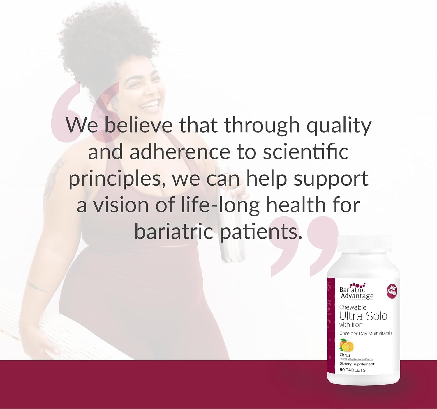 Chewable Iron Multivitamin for Bariatric Patients - Citrus Flavor, 90 Count