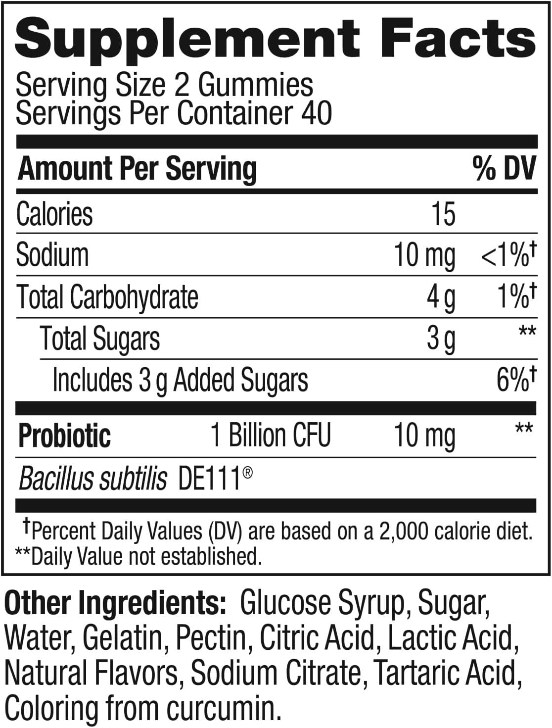 Chewable Mango Probiotic Gummy Supplement with 1 Billion CFUs for Immune and Digestive Support, 80 Count