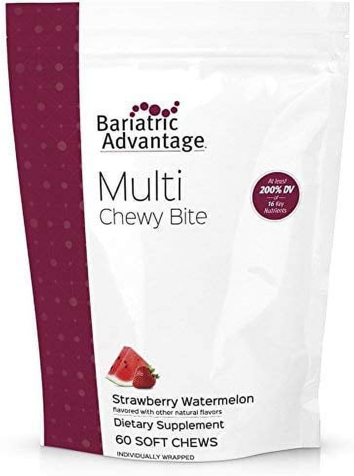 Chewable Multivitamin for Bariatric Surgery Patients - Strawberry Watermelon Flavor - 60 Count