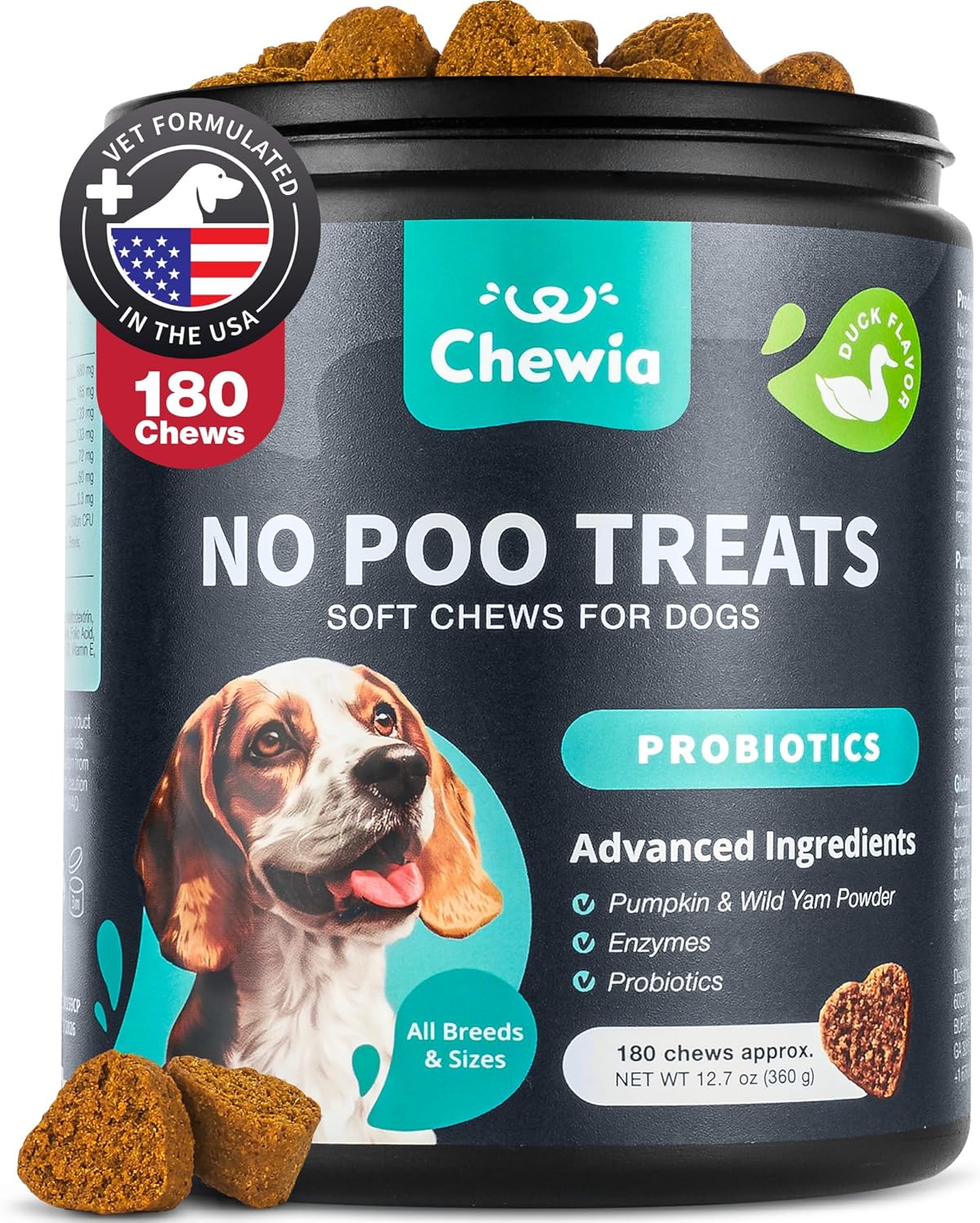 Chewable Probiotic Supplement for Dogs - Supports Digestion for All Breeds - Pet Supplies by CHEWIA