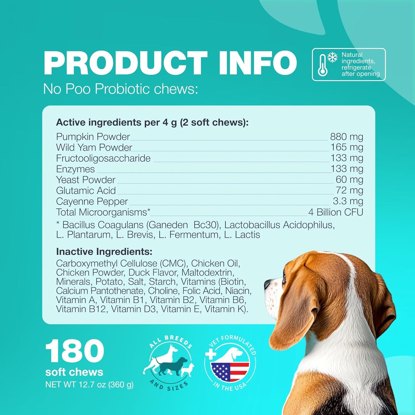 Chewable Probiotic Supplement for Dogs - Supports Digestion for All Breeds - Pet Supplies by CHEWIA