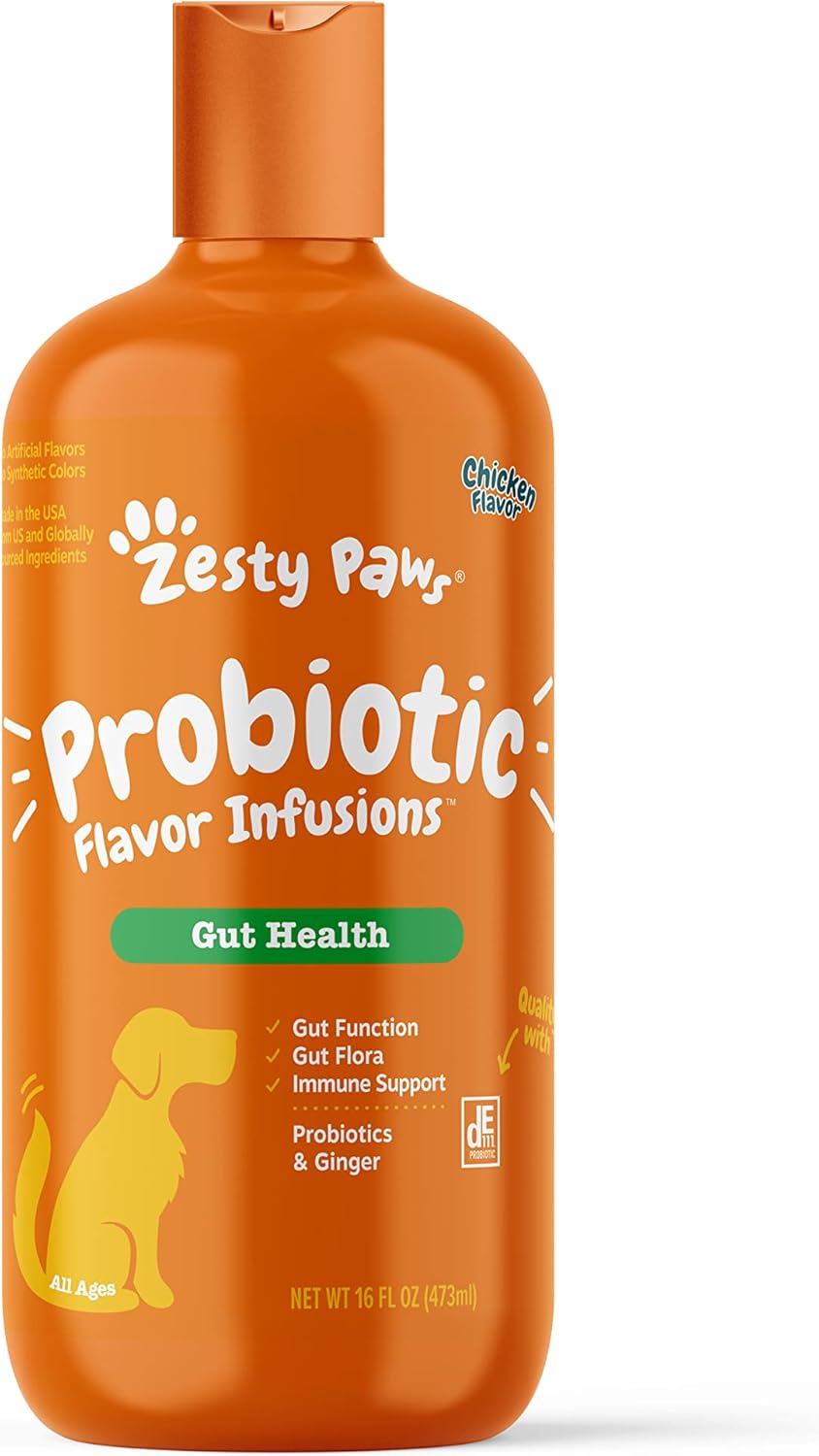 Chicken Flavor Probiotic Infusions for Dogs - 500 Million CFU for Gut Health & Immune Support
