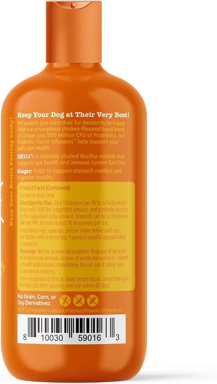 Chicken Flavor Probiotic Infusions for Dogs - 500 Million CFU for Gut Health & Immune Support