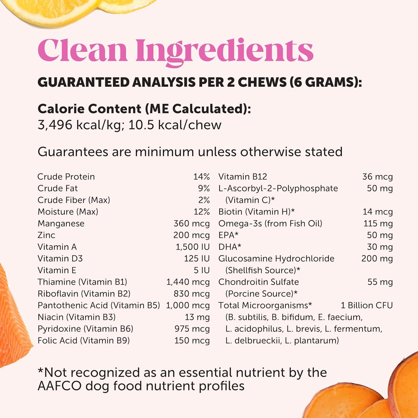 Chicken Flavored Dog Supplement with Glucosamine, Probiotics, Omega Fish Oil - 90 ct