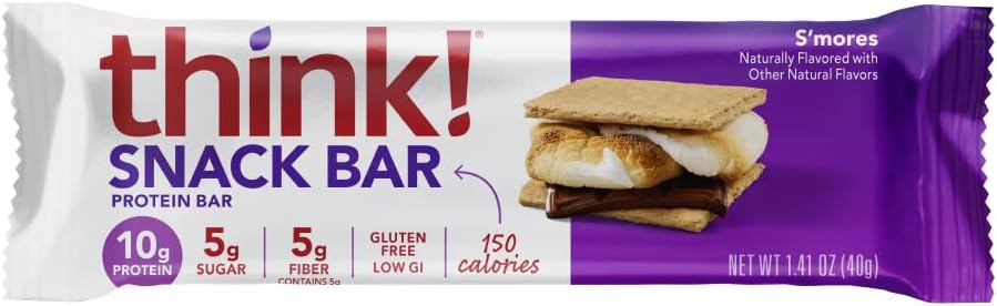 Chicory Root Fiber Snack Bars with Protein, 1.4 Oz - think!
