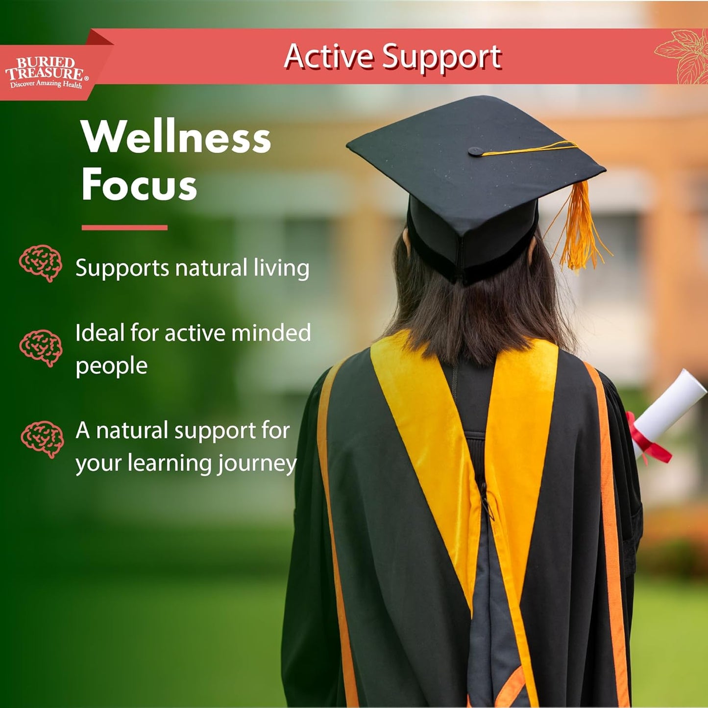 Children's Learning Support Supplement with GABA, DHA, Vitamin B, and Herbal Blend - Aid Healthy Brain Functions - Improve Short-Term Auditory Memory, Focus, and Behavior - 16.54 oz