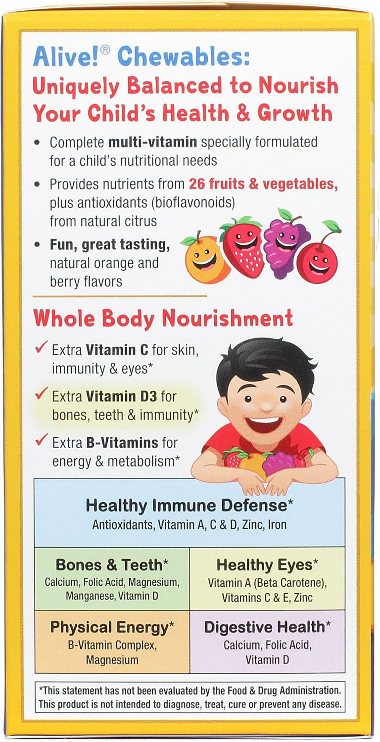 Children's Multivitamin Chewables - Nature's Way Alive, 120 Tablets