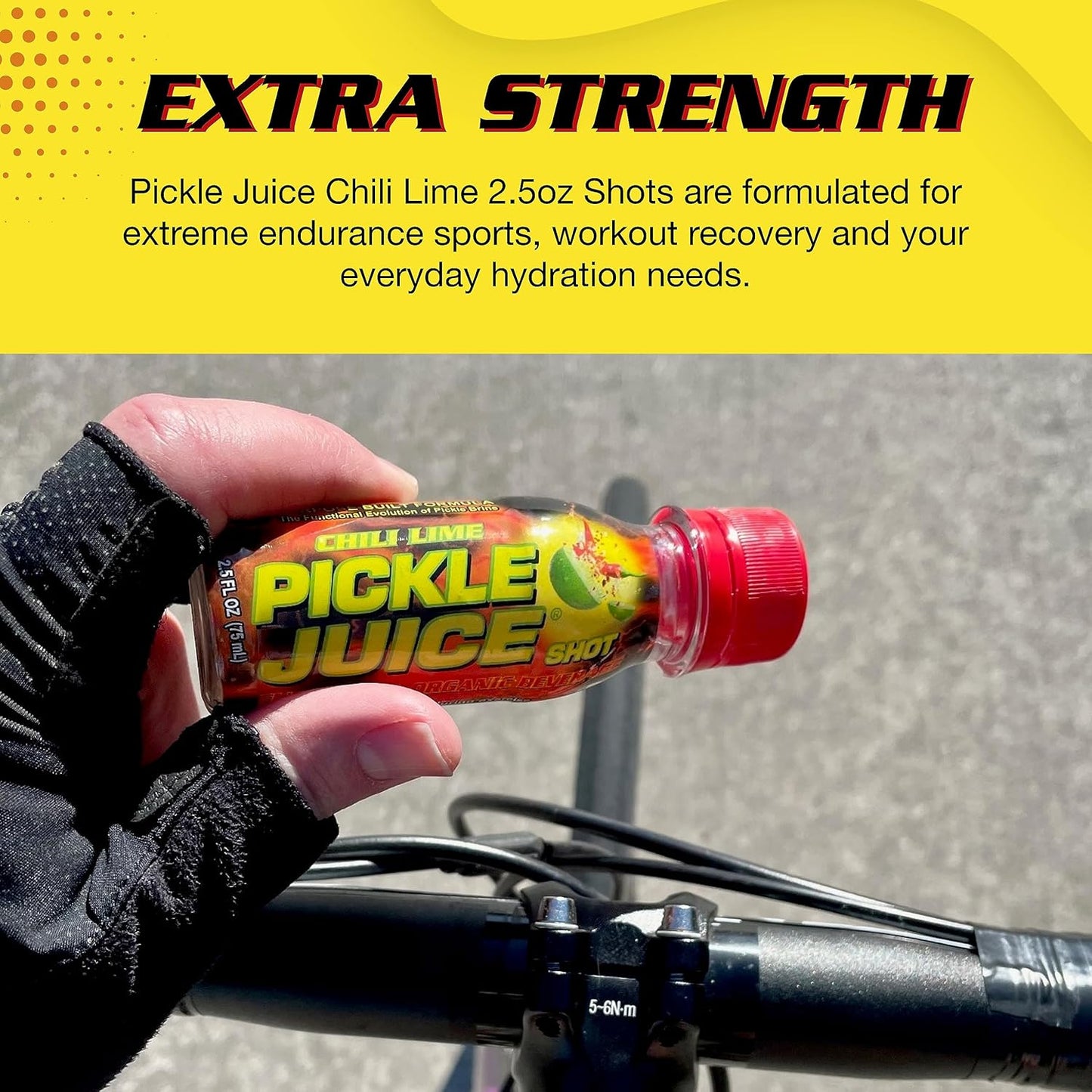 Chili Lime Pickle Juice Shots for Leg Cramp Relief - Extra Strength Electrolyte Drink - 24 Pack, 2.5 oz Each