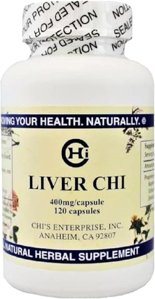 Chi's Enterprise Liver Chi 120 Capsules - Herbal Supplement for Liver Health and Detoxification