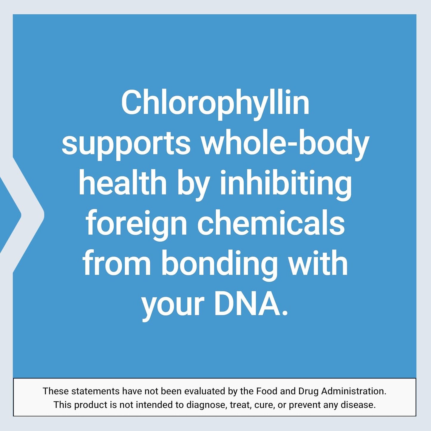 Chlorophyllin Capsules for Antioxidant and DNA Health Support - 100 Vegetarian Capsules, Gluten-Free, Non-GMO