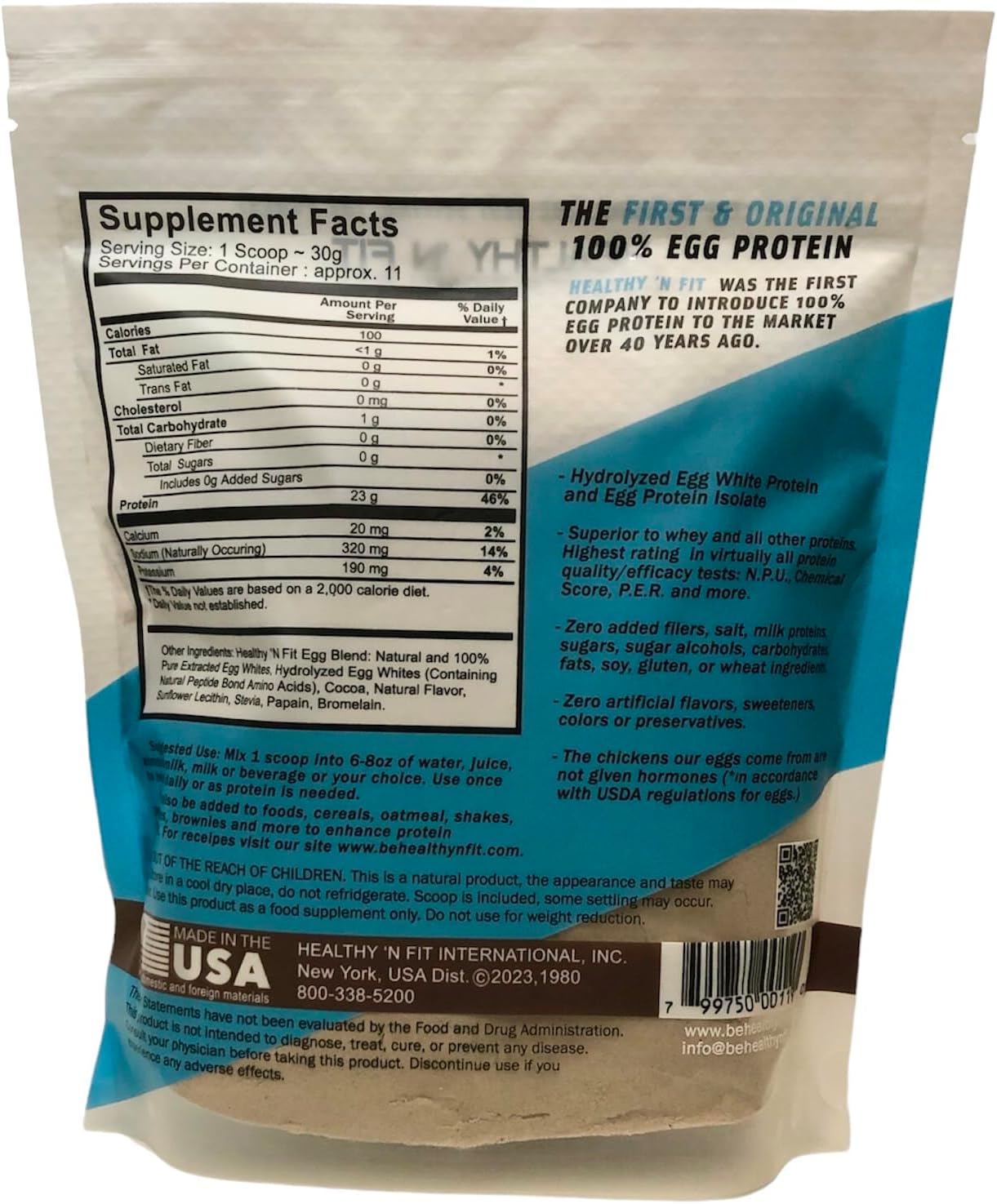 Chocolate 100% Egg White Protein Powder - Natural Peptides, Sweetened with Zero Carbs. Keto & Paleo Friendly (12oz)