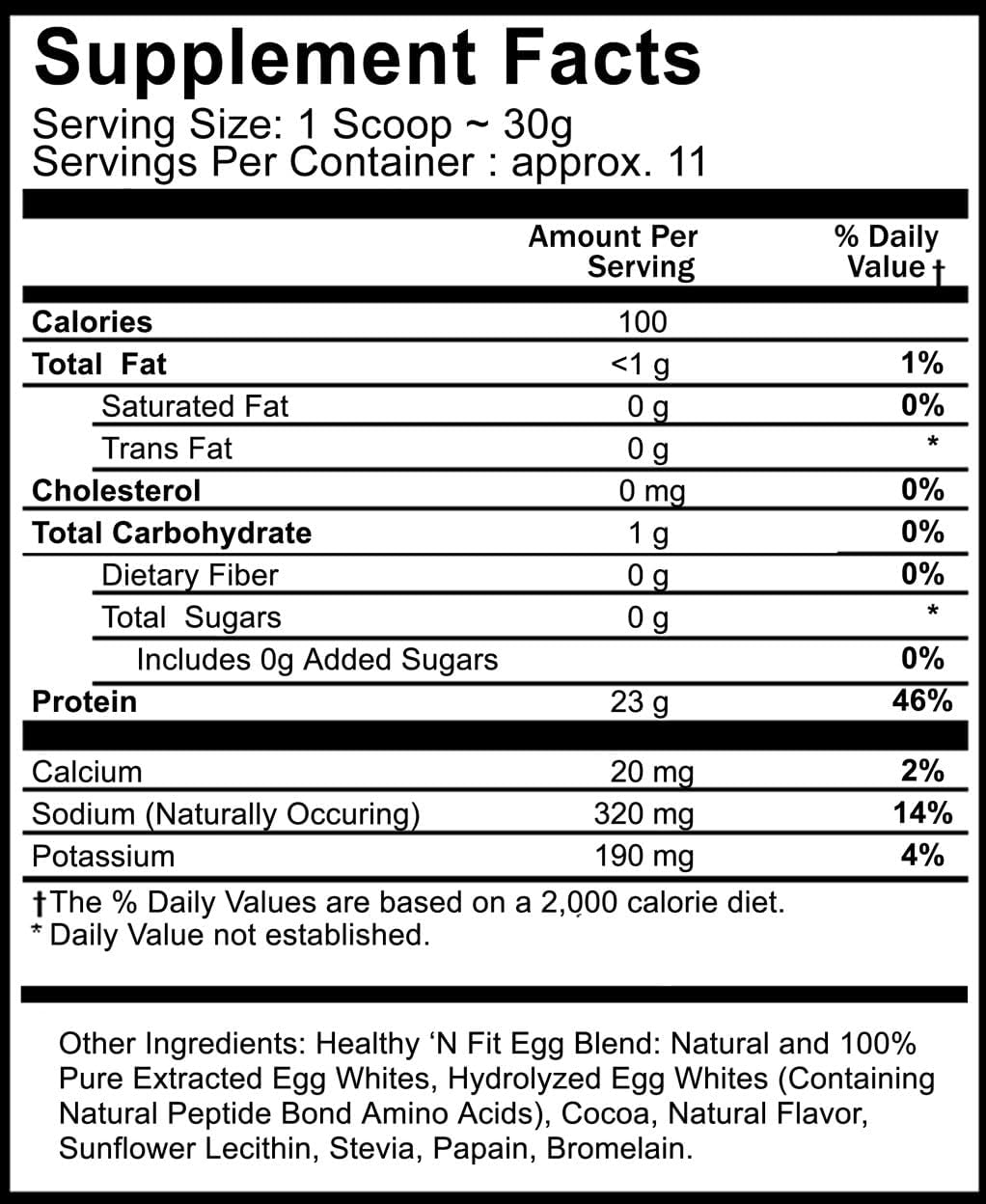 Chocolate 100% Egg White Protein Powder - Natural Peptides, Sweetened with Zero Carbs. Keto & Paleo Friendly (12oz)