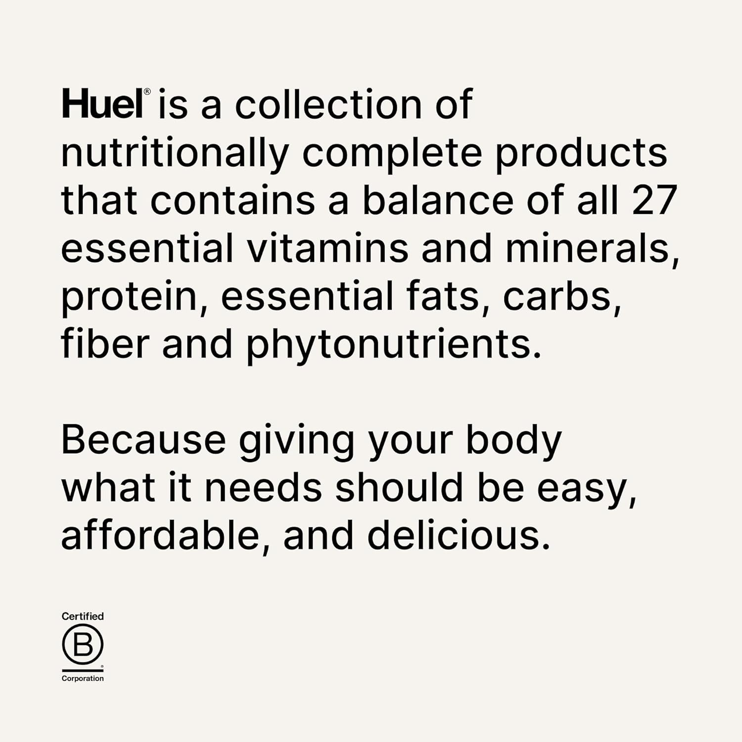 Chocolate 40g Vegan Protein Powder | Huel Black Edition | Complete Meal Replacement | 27 Vitamins & Minerals | Gluten-Free | 17 Servings