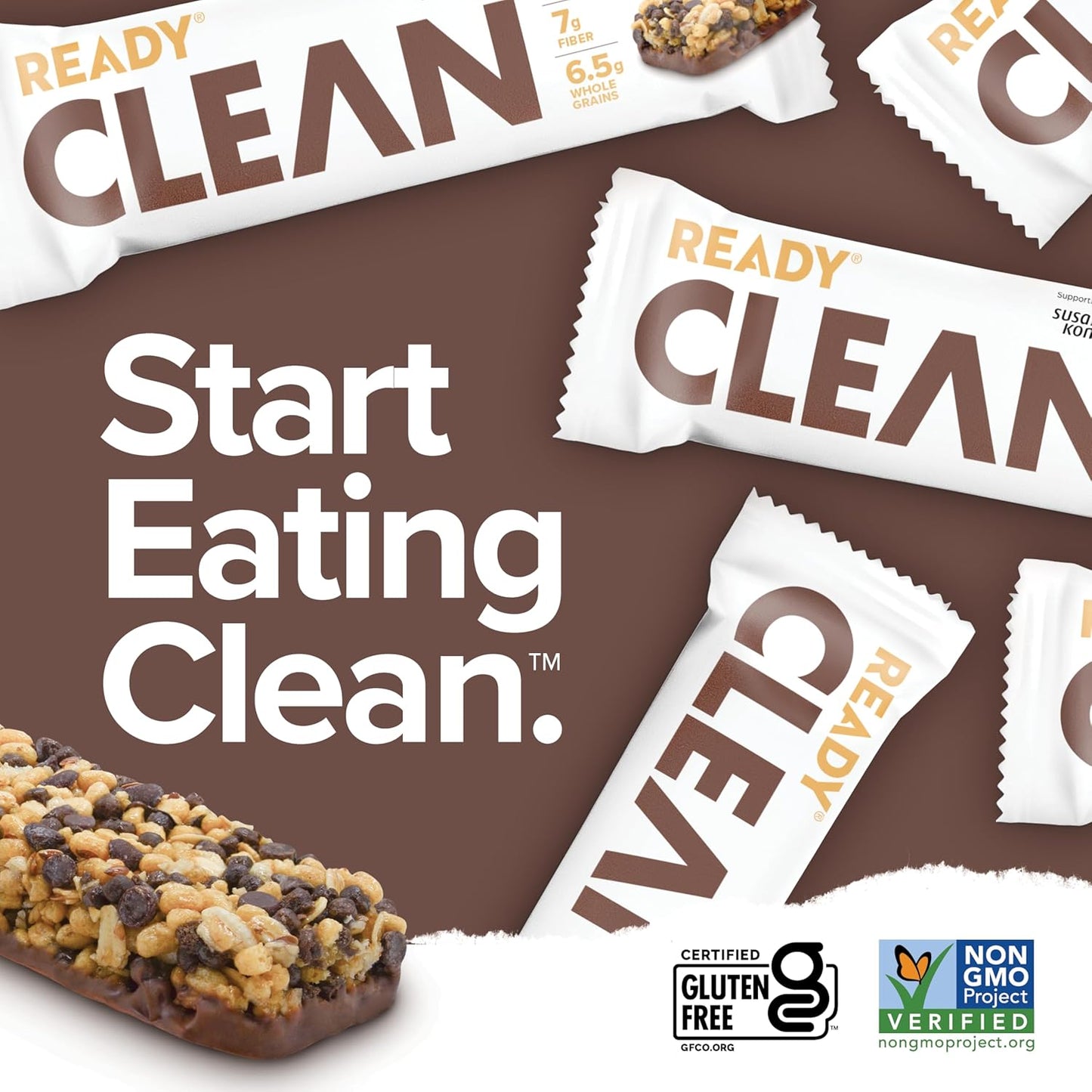 Chocolate Chip Ready Clean Protein Bar - Delicious and Nutritious Snack for On-the-Go Energy Boost