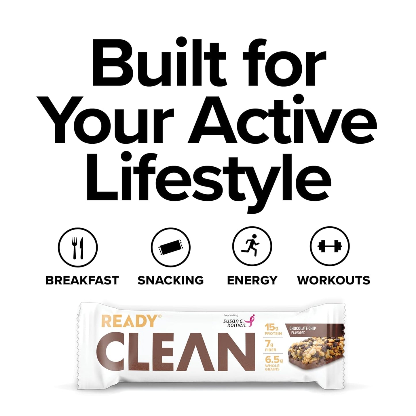 Chocolate Chip Ready Clean Protein Bar - Delicious and Nutritious Snack for On-the-Go Energy Boost