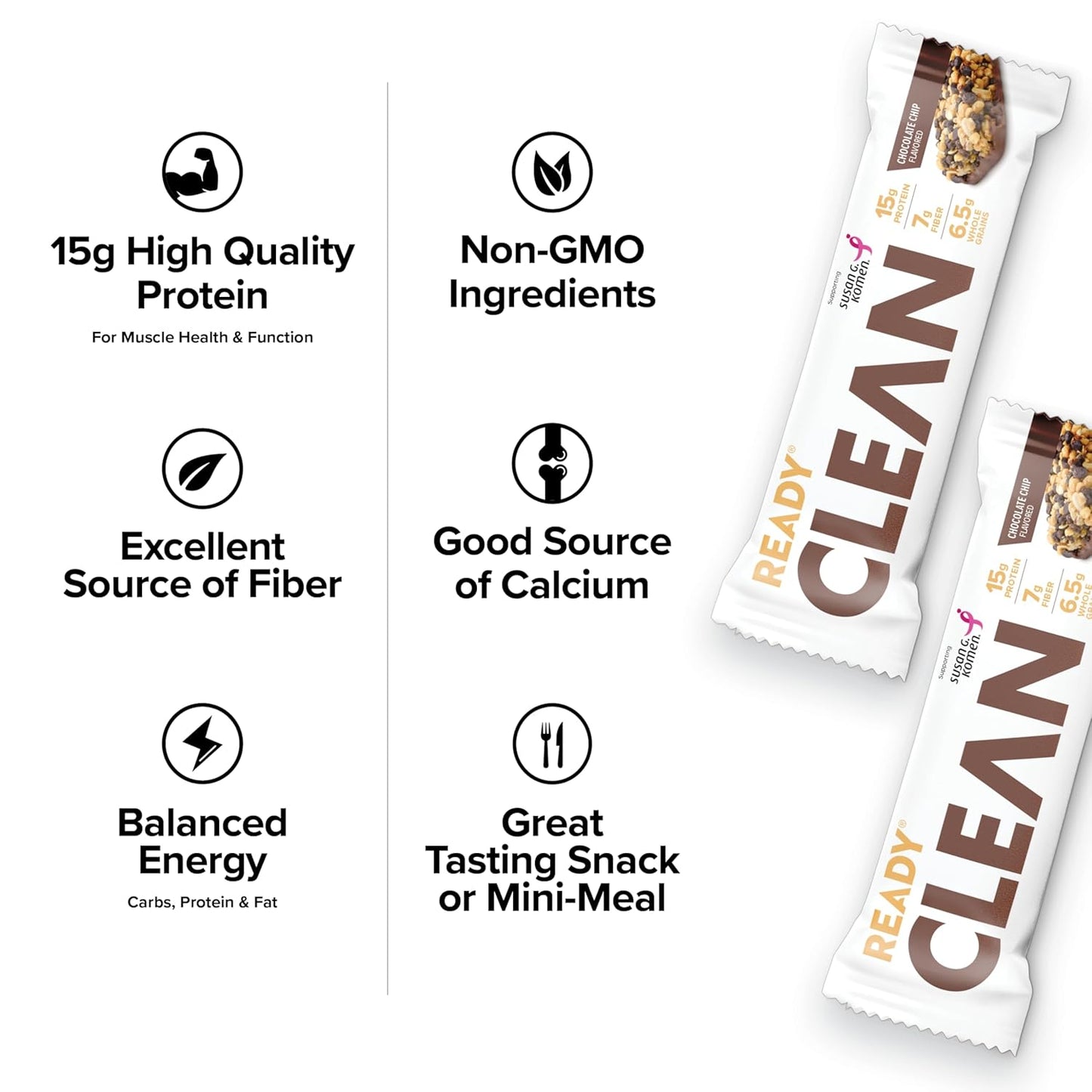 Chocolate Chip Ready Clean Protein Bar - Delicious and Nutritious Snack for On-the-Go Energy Boost