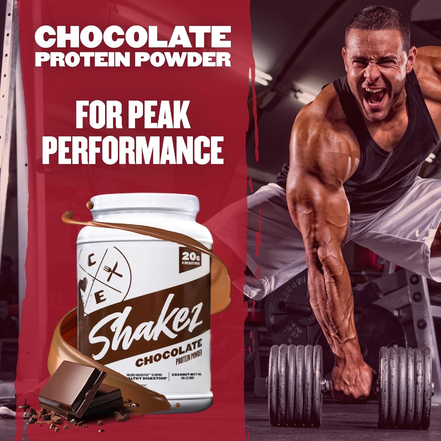 Chocolate Clean Eatz Protein Powder - 30 Servings, 20g Protein per Scoop - Ideal for Slimming Formula Shake