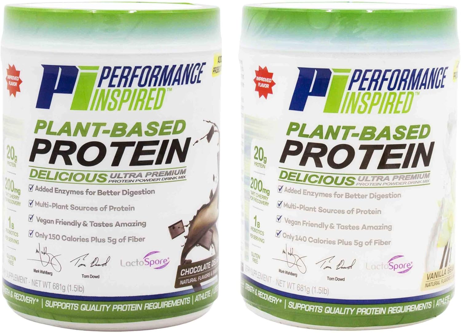 Chocolate Delight Plant Protein Powder with 20g Protein, Probiotics, Digestive Enzymes, and Fiber - 1.5lb Gluten Free Formula
