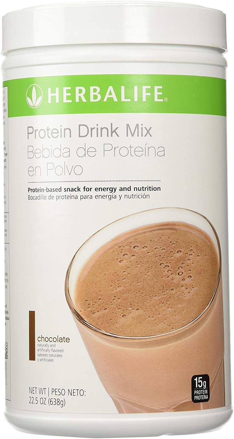 Chocolate Herbalife Protein Drink Mix in 22.5oz Canister - Delicious and Nutritious Protein Supplement