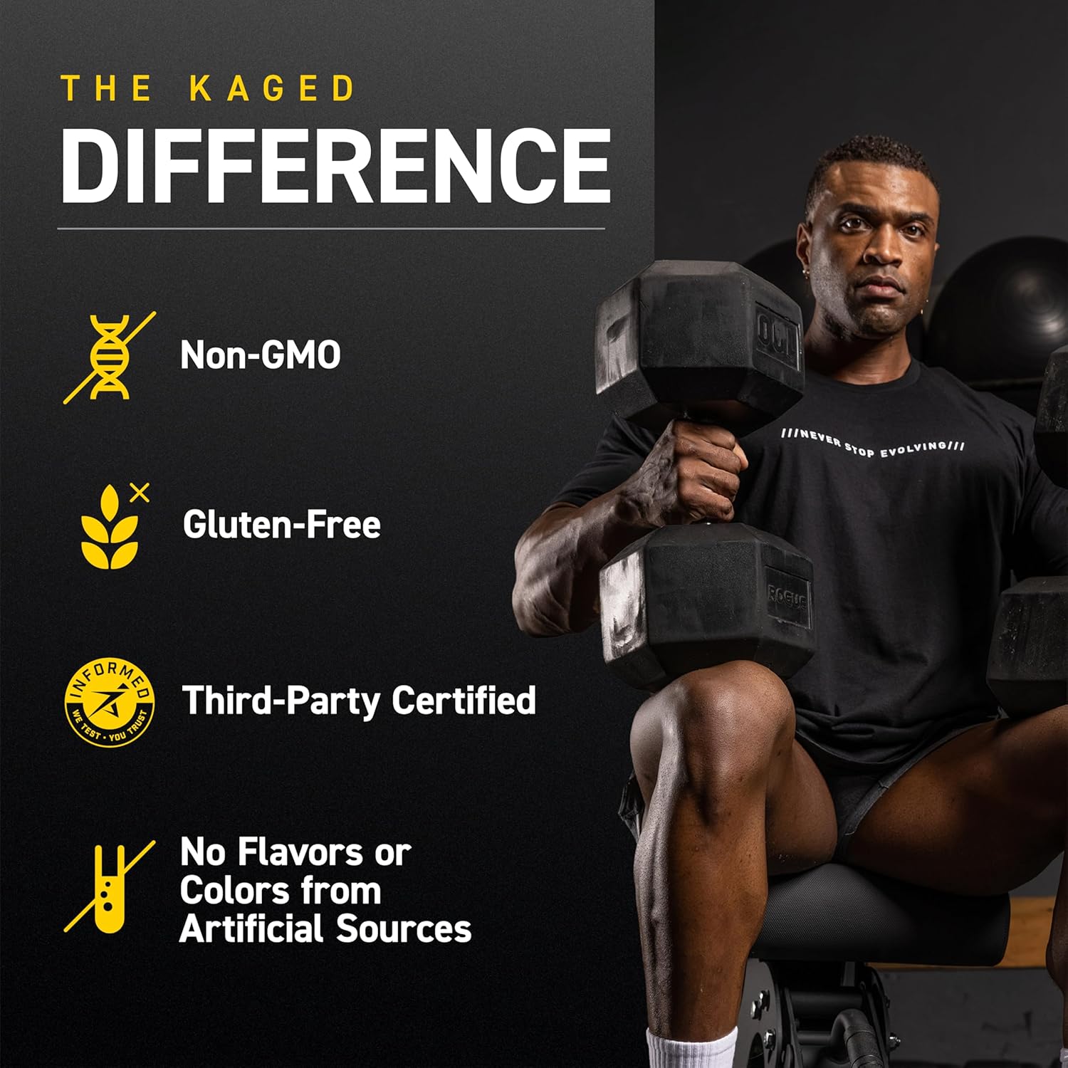 Chocolate Kaged Protein Powder Elite: 100% Isolate Blend for Recovery and Muscle Building, 2lbs