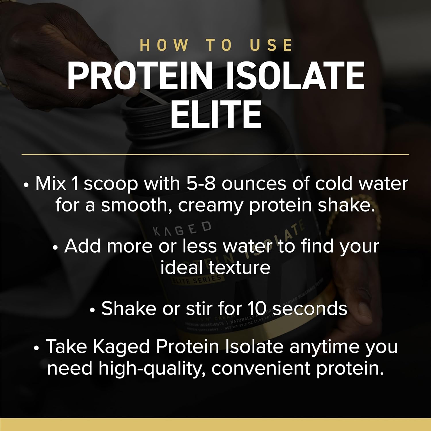 Chocolate Kaged Protein Powder Elite: 100% Isolate Blend for Recovery and Muscle Building, 2lbs
