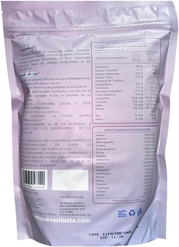 Chocolate Lipotransfer Protein Powder with Collagen for Stage 1 Silhouette Transformation