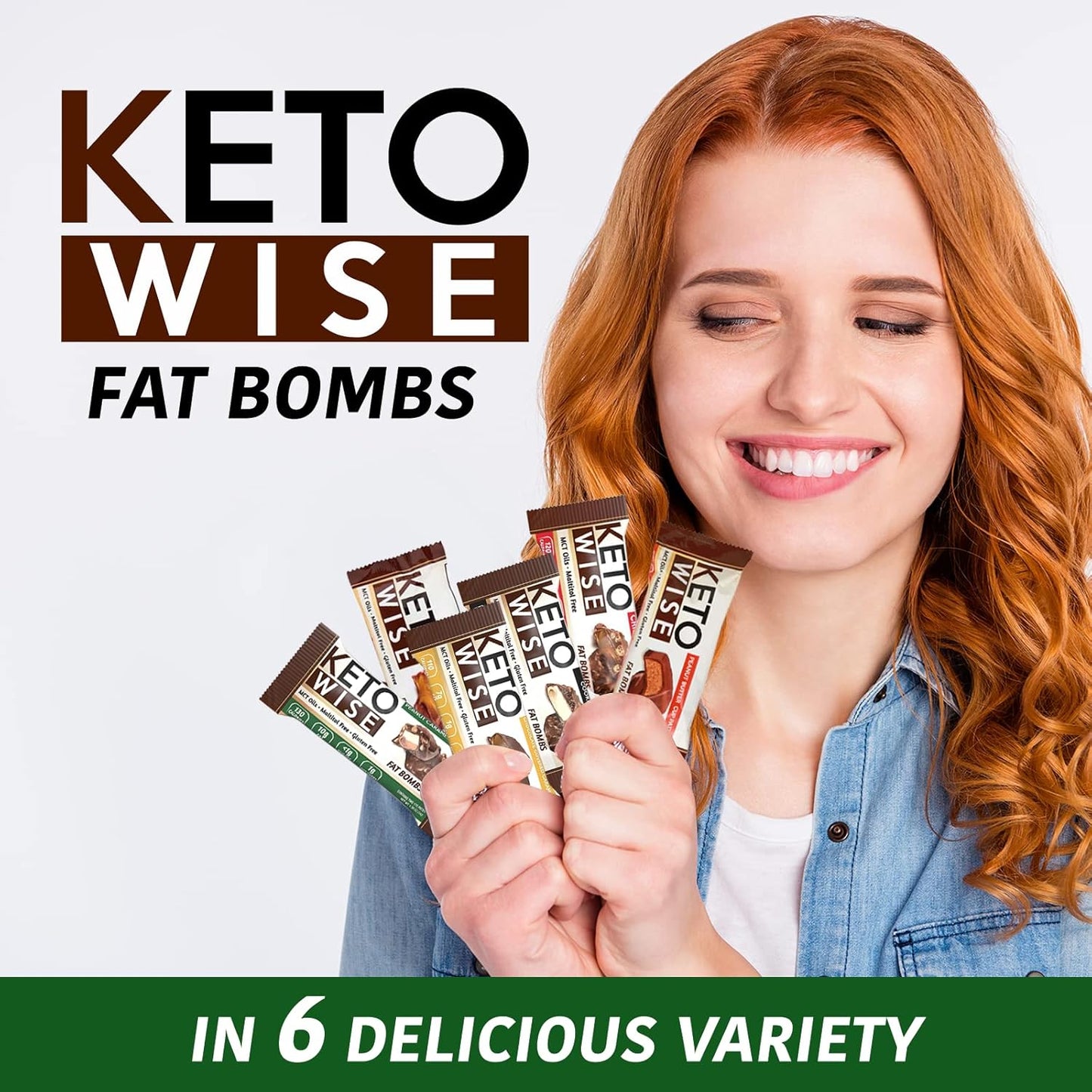 Chocolate MCT Oil Fat Bombs - Keto Friendly Low Carb Snack - Peanut Caramel Nougat, 16 Pack