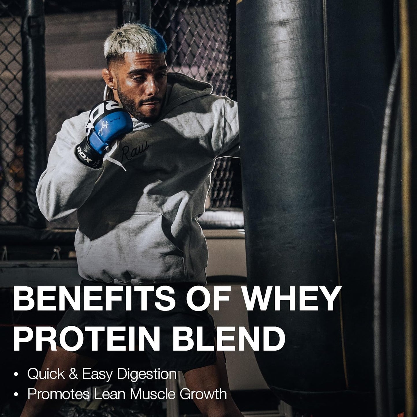 Chocolate Milk RAW Whey Protein Powder Blend - Grass-Fed Isolate for Muscle Growth & Recovery - Pre & Post Workout Nutrition (20 Servings)