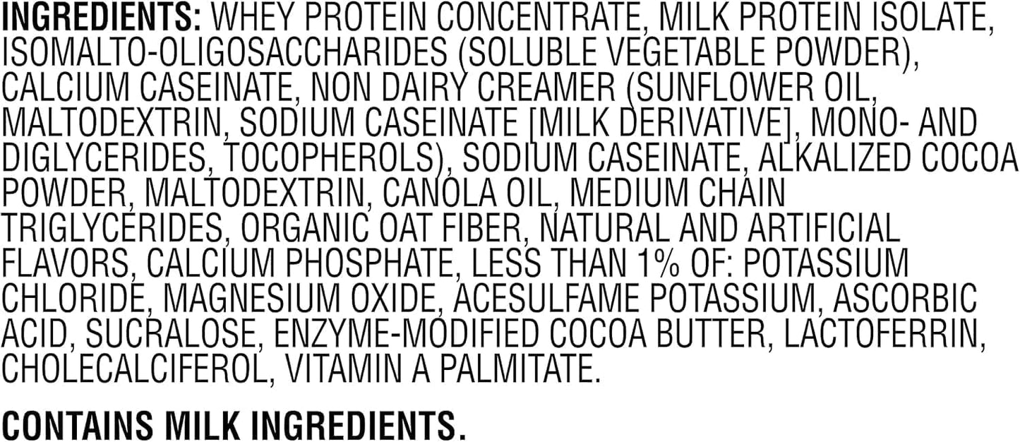 Chocolate Muscle Milk Genuine Protein Powder - 1.93lbs, 12 Servings, 32g Protein, 3g Sugar, with Calcium, Vitamins A, C & D - NSF Certified for Sport, Energizing Snack - Varies Packaging