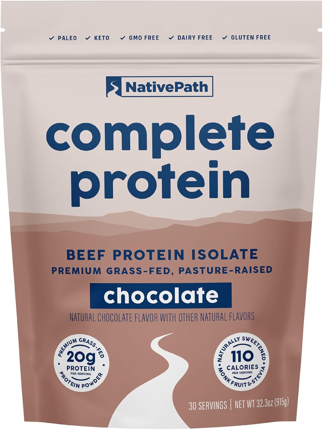 Chocolate NativePath Complete Protein Powder - 30 Servings