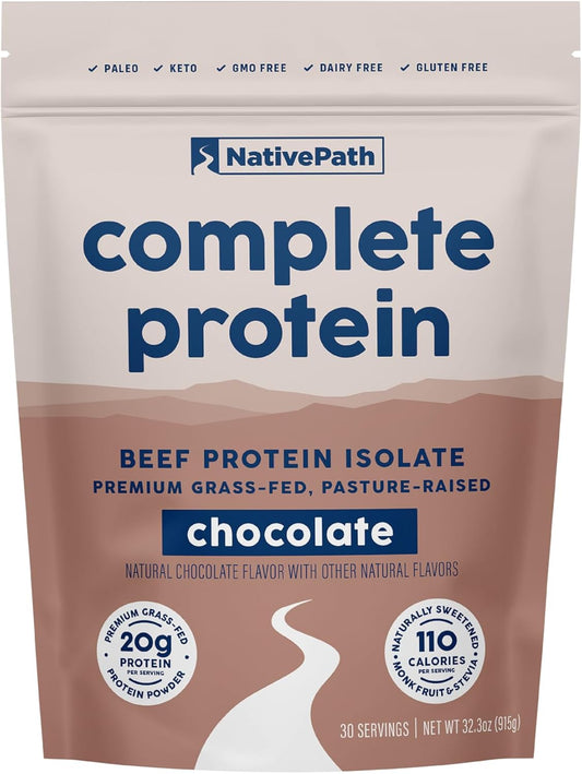 Chocolate NativePath Complete Protein Powder - 30 Servings
