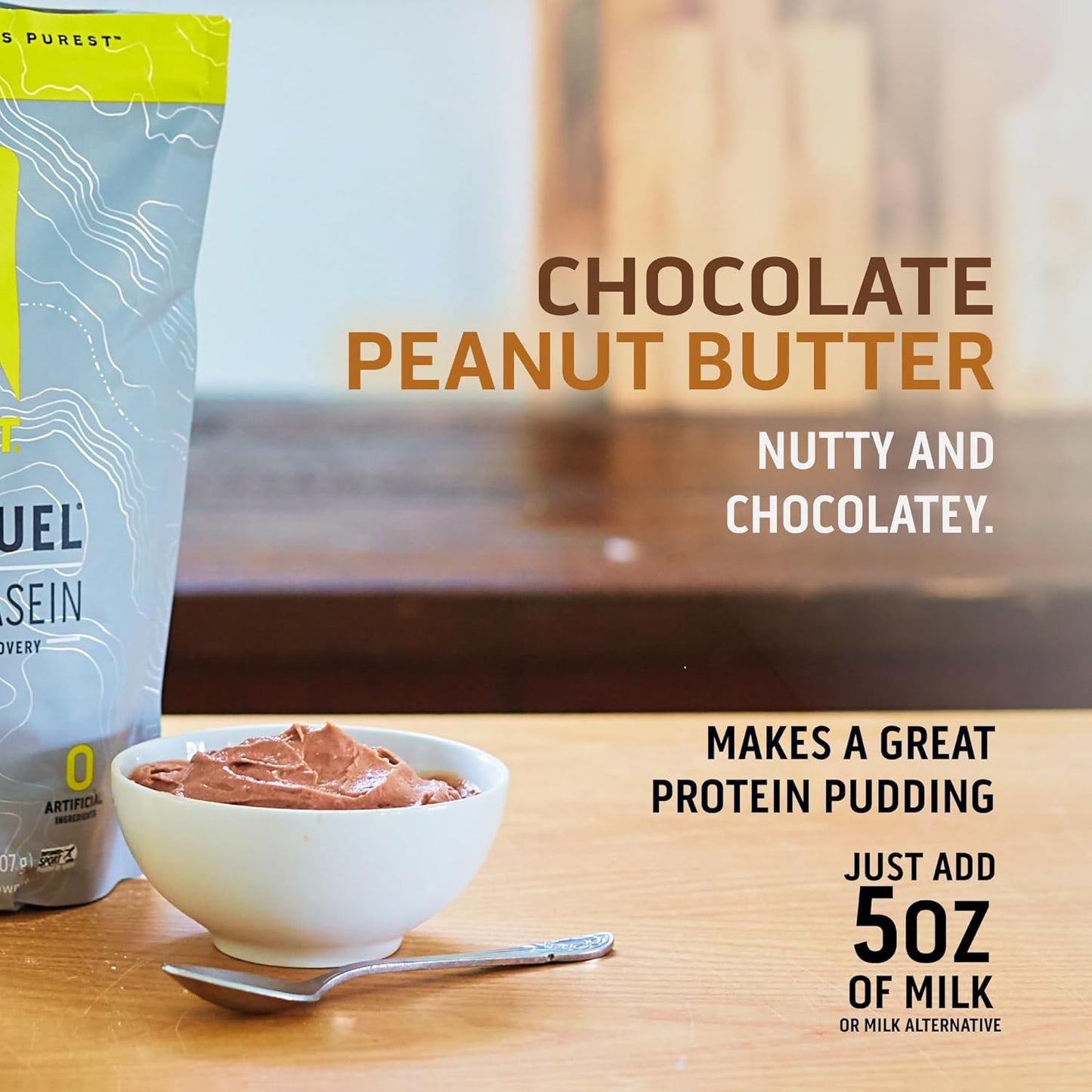 Chocolate Peanut Butter Casein Protein Powder & Plant Protein Powder Combo Pack - 2 lb & 18 Servings