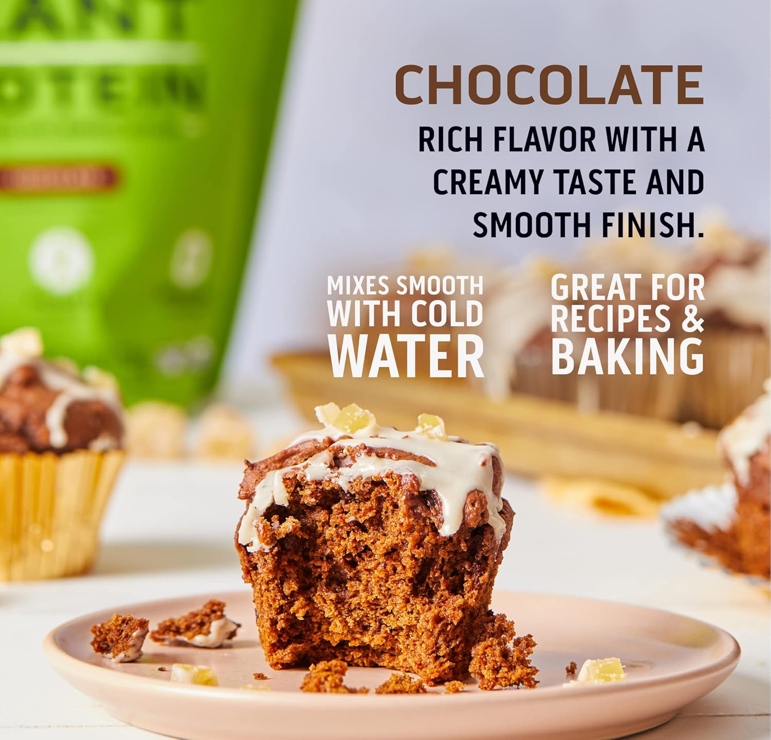 Chocolate Peanut Butter Casein Protein Powder & Plant Protein Powder Combo Pack - 2 lb & 18 Servings