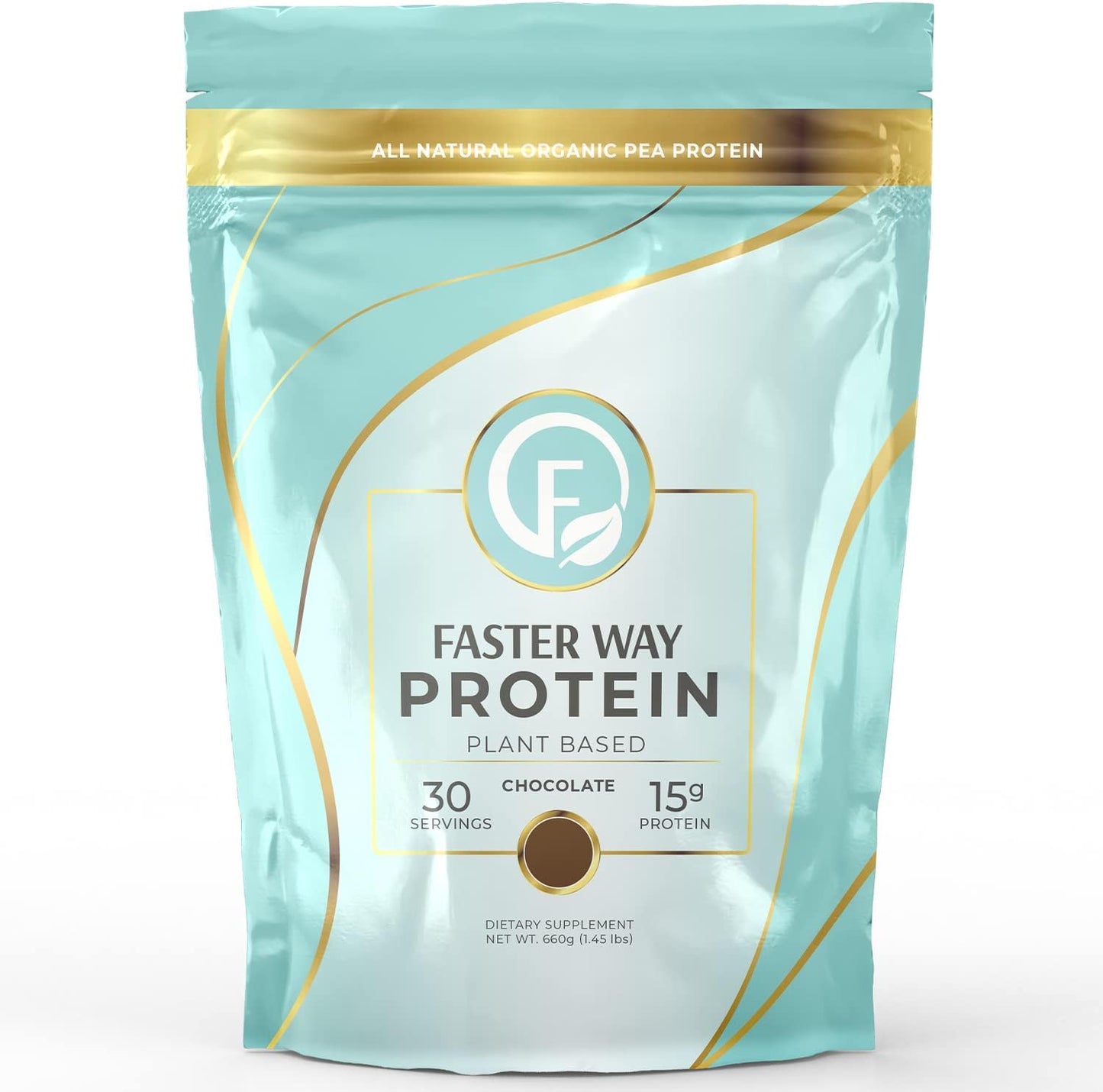 Chocolate Plant-Based Protein Powder for Faster Fat Loss - Dairy-Free, Gluten-Free, Non-GMO - 660g