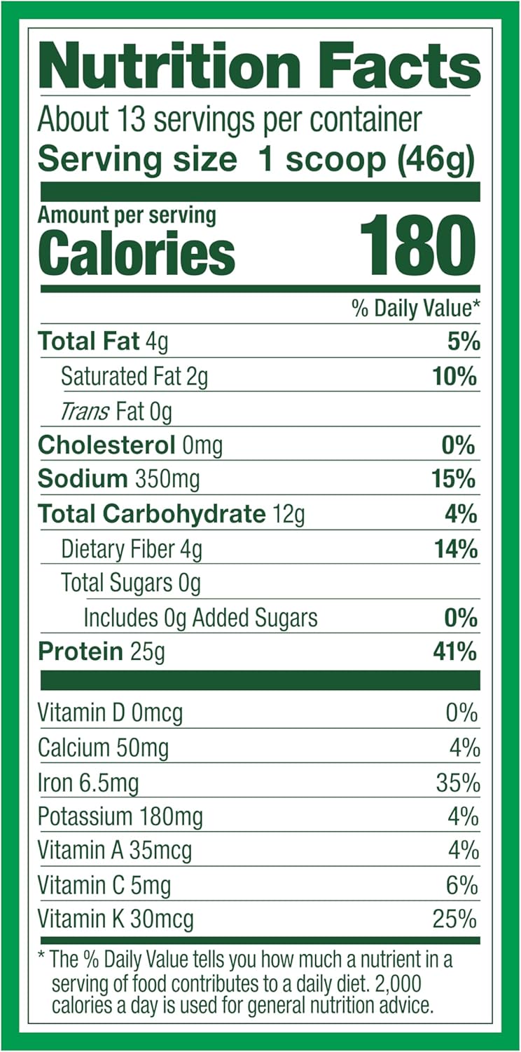 Chocolate Vega Protein and Greens Powder - 20g Plant-Based Protein with Veggies, Non-GMO, Vegan, Pea Protein - 1.3 lbs
