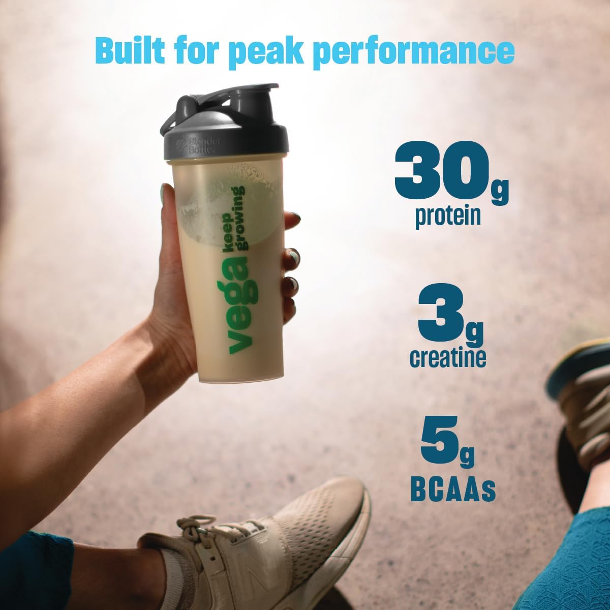 Chocolate Vega Protein Powder with Added Creatine - 23.4oz Size