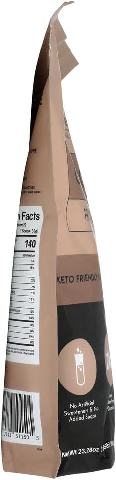 Chocolate Whey Protein Powder, 23.28 OZ by Just Ingredients - Premium Quality Supplement for Muscle Recovery and Growth